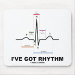 I've Got Rhythm (ECG - EKG Heart Beat) mousepads