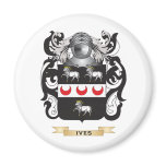Ives Coat of Arms (Family Crest) magnets