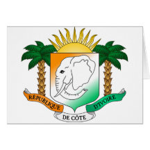 Ivory Coast coat of arms Cards