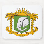 Ivory Coast Coat of Arms Mousepad