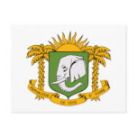 Ivory Coast Coat of Arms Postcard