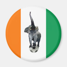 Ivory Coast Cote D'Ivore Soccer Flag Magnet