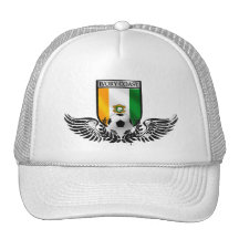 Ivory Coast Winged Les Elephants fans shield Mesh Hats
