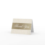 Ivory & Gold Thank You Card