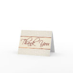 Ivory Lace Thank You Card