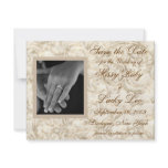 Ivory Save the Date Announcement invitations