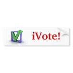iVote! Bumper Sticker bumper stickers