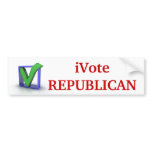 iVote REPUBLICAN!! Bumper Sticker bumper stickers