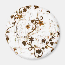 Ivy Abstract 2 Refrigerator Magnets