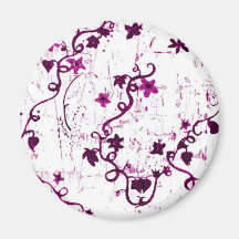 Ivy Abstract 3 Fridge Magnet