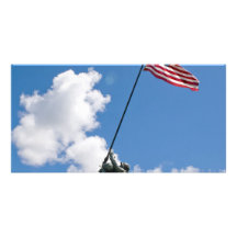 Iwo Jima Memorial Monument Photo Card Template