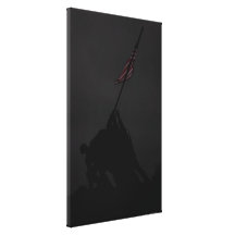 Iwo Jima Memorial Stretched Canvas Print