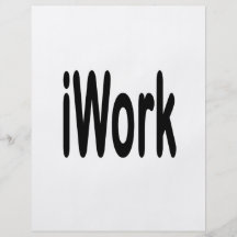iwork design black text full color flyer