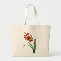 Ixia Tricolor by Pierre Joseph Redoute Tote Bags