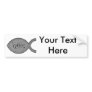 IXOYE Fish - Stone Effect Bumper Stickers