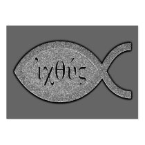 IXOYE Fish - Stone Effect Tract Card /