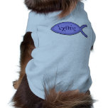IXOYE Greek Text - Blue Parchment pet clothing