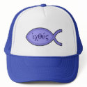 IXOYE Greek Text - Blue Parchment hats