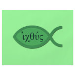 IXOYE Greek Text - Green Parchment Full Color Flyer