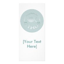 IXTHUS Christian Fish Symbol - SILVER Full Color Rack Card