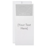 IXTHUS Symbol - Silver Plaque oblong rack cards