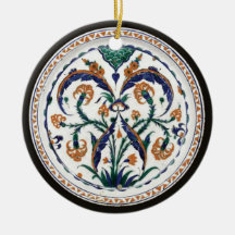 Iznik polychrome dish-Turkey c. 1575 Christmas Tree Ornaments