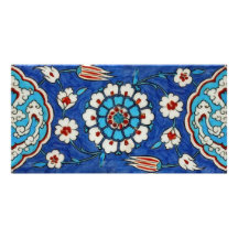 iznik tile customized photo card