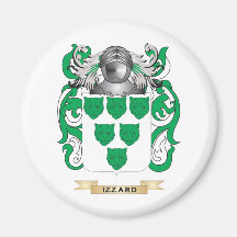 Izzard Coat of Arms (Family Crest) Magnets