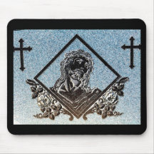 J. Christ 5 ( Monochrome ) Mouse Pads