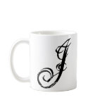 J letter J cup graphic customised cup mugs