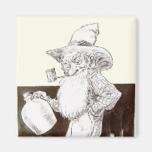 J P Bernard Moonshiner (Sepia) Refrigerator Magnet