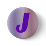 J purple monogram pinback buttons