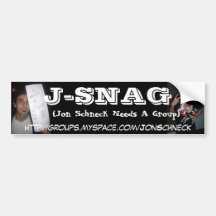 J-SNAG BUMPER STICKER