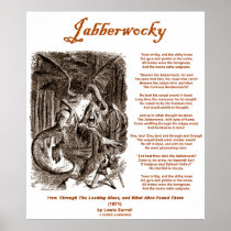 Jabberwocky (Lewis Carroll Through Looking Glass) Posters