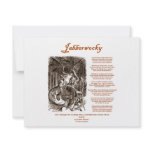 Jabberwocky Poem by Lewis Carroll (Black Adder) invitations