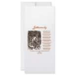 Jabberwocky Poem by Lewis Carroll (Black Adder) rack cards