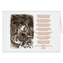 Jabberwocky Poem by Lewis Carroll cards