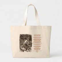 Jabberwocky Poem by Lewis Carroll Tote Bag