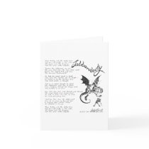 Jabberwocky Poem Greeting Cards