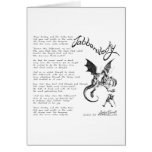 Jabberwocky Poem Greeting Cards