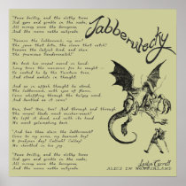 Jabberwocky Poem Poster