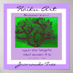 Jacaranda Tree Haiku Art Print