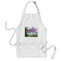 Jacaranda Tree Tropical Art Aprons