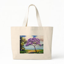 Jacaranda Tree Tropical Art Bags