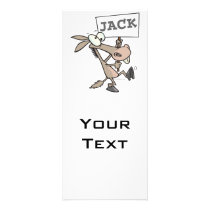 JACK ASS JACKASS DONKEY CARTOON PERSONALIZED RACK CARD