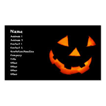 Jack-o'-Lantern business cards
