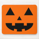 Jack-O'-Lantern Face IV, Black mousepads