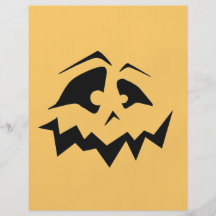 Jack-O-Lantern Face Personalized Flyer