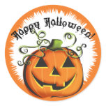 Jack-O-Lantern Gift Label stickers