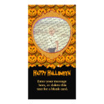 Jack-O-Lantern Pattern PhotoCard Template